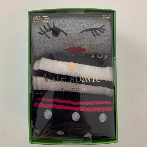 🆕 | ♠️ Kate Spade 3pc Sock Set - Picture 3 of 6